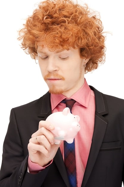 A person looking thoughtful while holding a savings bond, with visual representations of both pros (dollar signs) and cons (chains restricting movement) surrounding the bond, highlighting the need to weigh benefits and drawbacks.