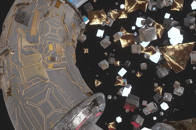 A split image showing on one side a chaotic scene of crypto mining rigs and complex DeFi protocols, and on the other side, a calm and organized depiction of tax forms and record-keeping.