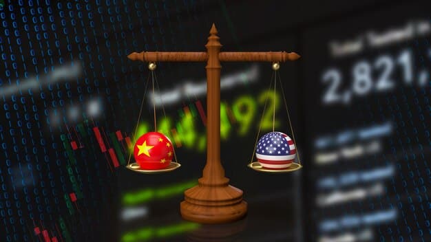 A conceptual image showcasing the S&P 500 as a barometer for the U.S. economy, with arrows pointing up and down based on market performance. Overlaid text highlights key sectors represented in the index, such as technology, finance, and healthcare.